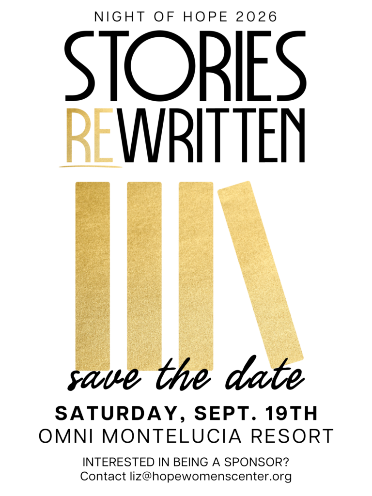 Gala 2026 Save the Date for Hope Women's Center